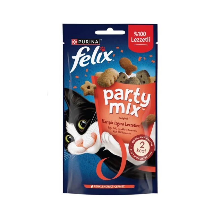 Felix Party Mix Karışık Izgara Lezzetleri Kedi Ödül Maması 60 GR | SRC: Barcode: 8445291996281